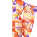 Orange Flowers & Fans Kimono