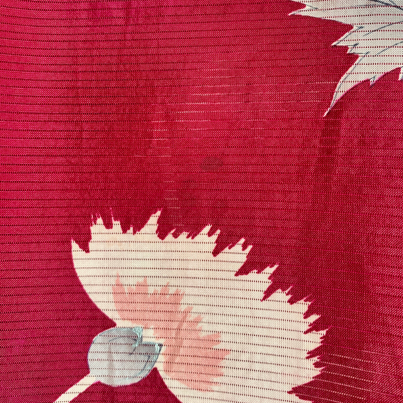 Wine Red Dandelion Summer Kimono